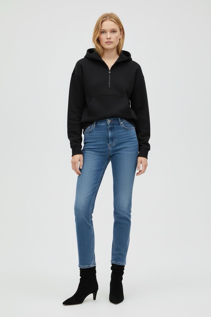 Earth Positive® Women's Half Zip Hoodie