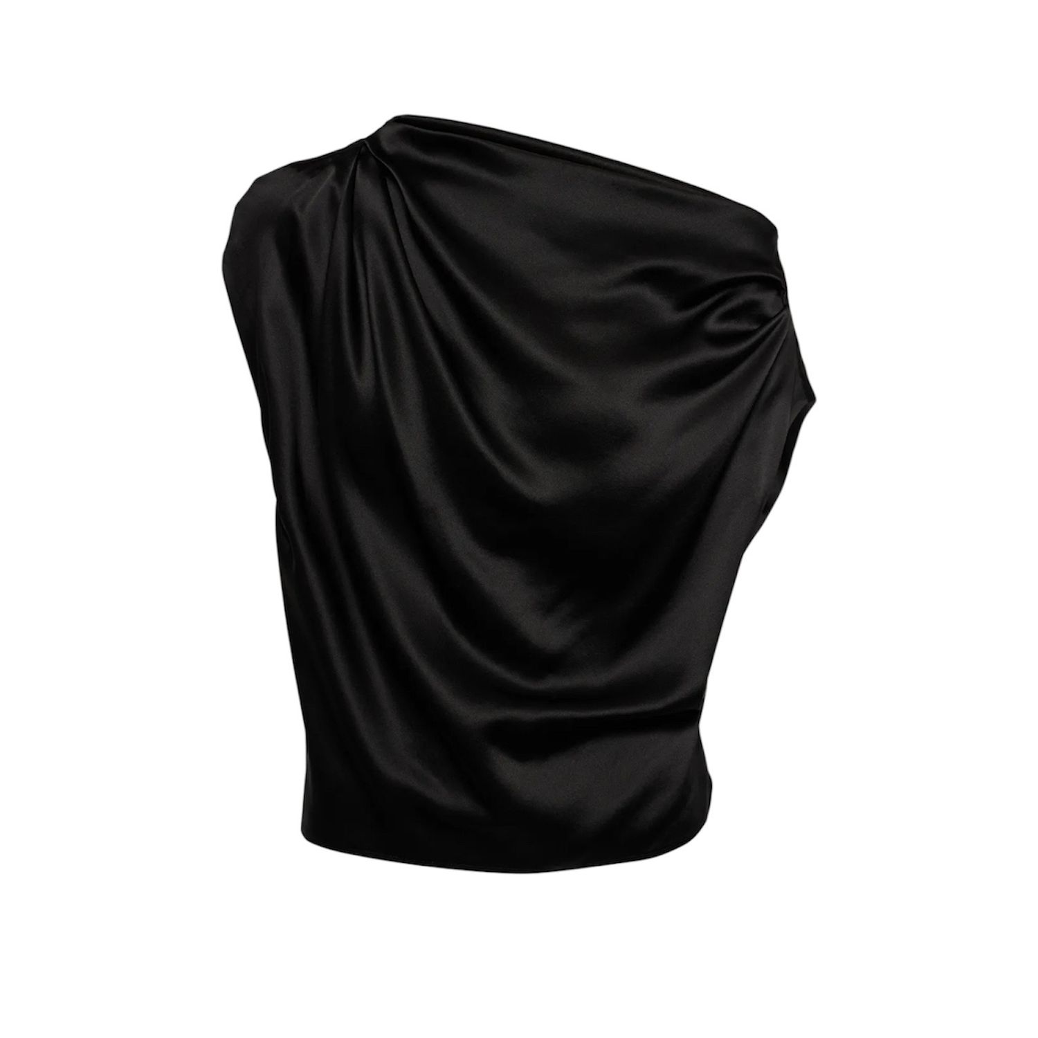 Satin One Shoulder Top