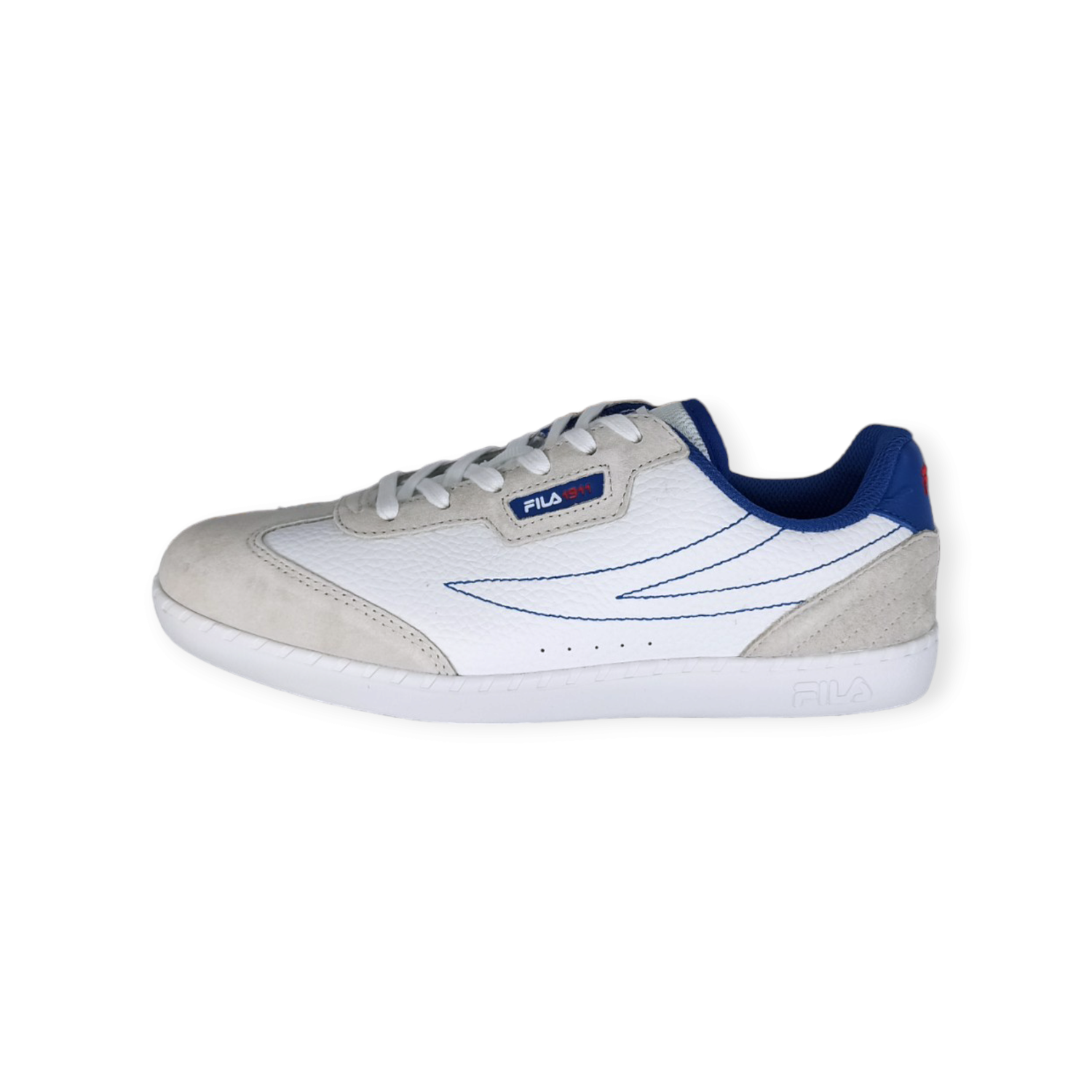 FILA White/ Blue Assist Sneakers 