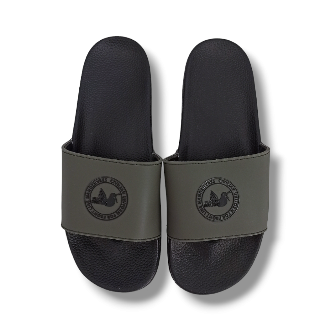 Peaceful Hooligan Khaki Slides