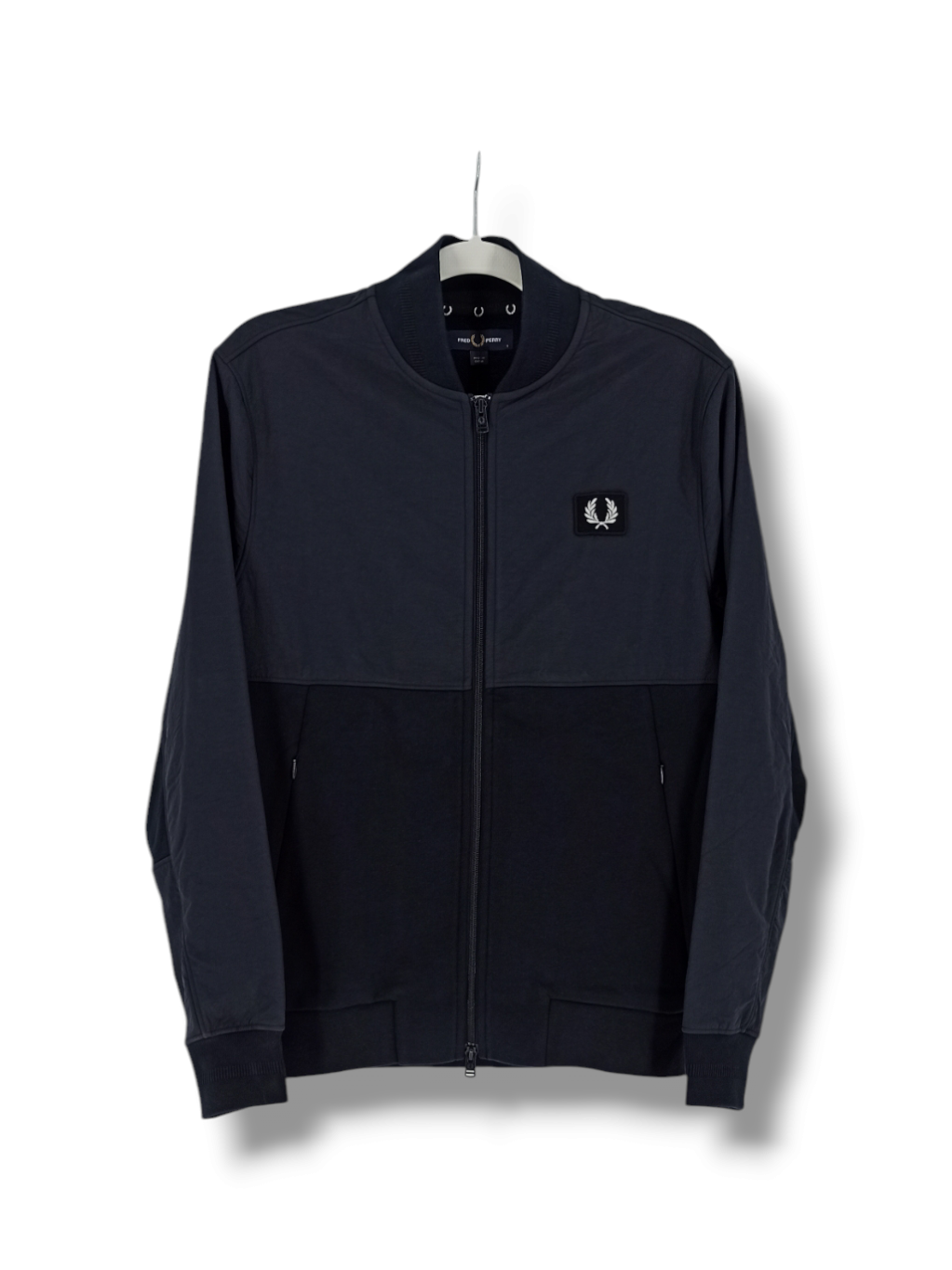 Fred Perry Woven Panel Blue Track Jacket