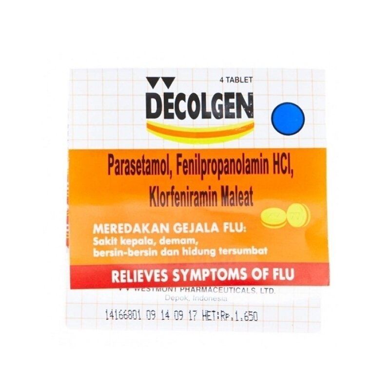 Decolgen Flu - 4 Tablets