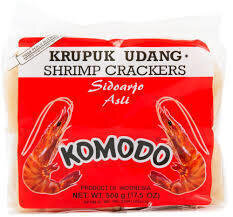 Komodo Brand Shrimp Crackers - 227 gr MEDIUM SIZE