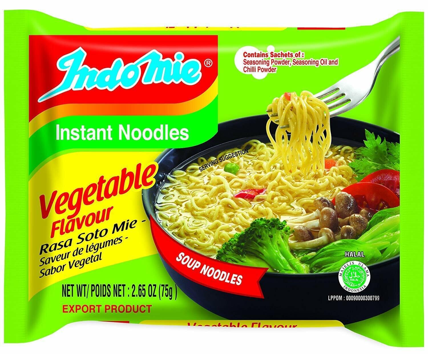 MI SOP SOTO MIE/ VEGETABLE FLAVOR- Indomie Instant Noodles