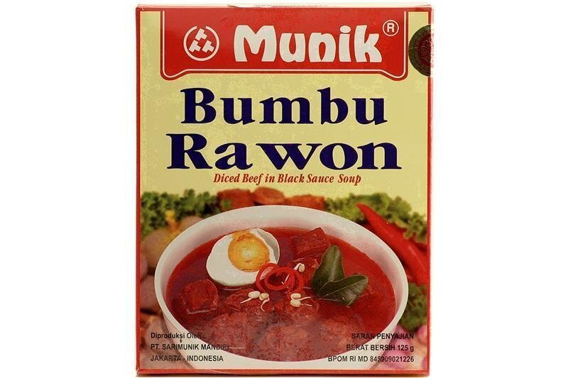 Munik Brand - Rawon/Diced Beef in Black Sauce Soup - 125 grams