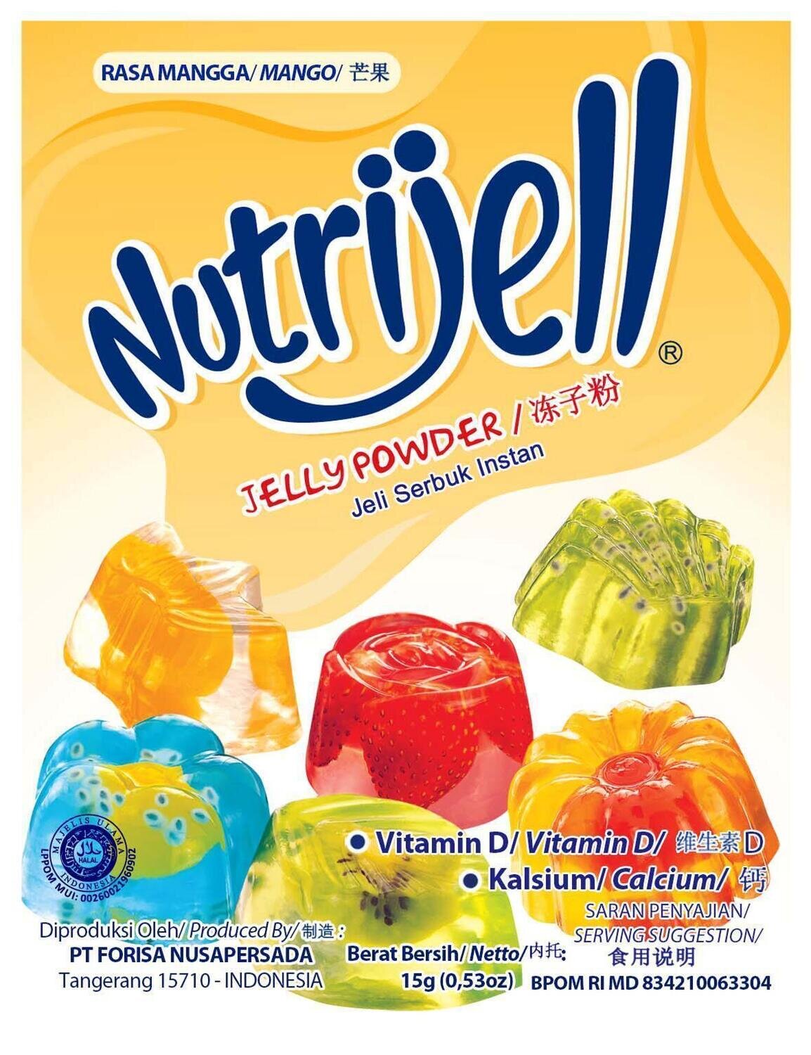 Nutrijell Instant Jelly Powder - 10 grams RASA MANGGA