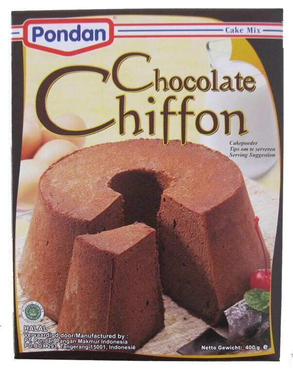 Pondan - Chocolate Chiffon Cake Mix 400 grams