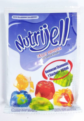 Nutrijell Instant Jelly Powder - 10 grams RASA BLUBERRY