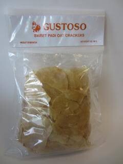 Gustoso Brand Sweet Padi Oat Crackers - Emping
