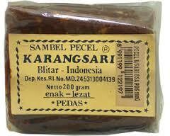 Karangsari Brand Sambel Pecel PEDAS - 200 gr