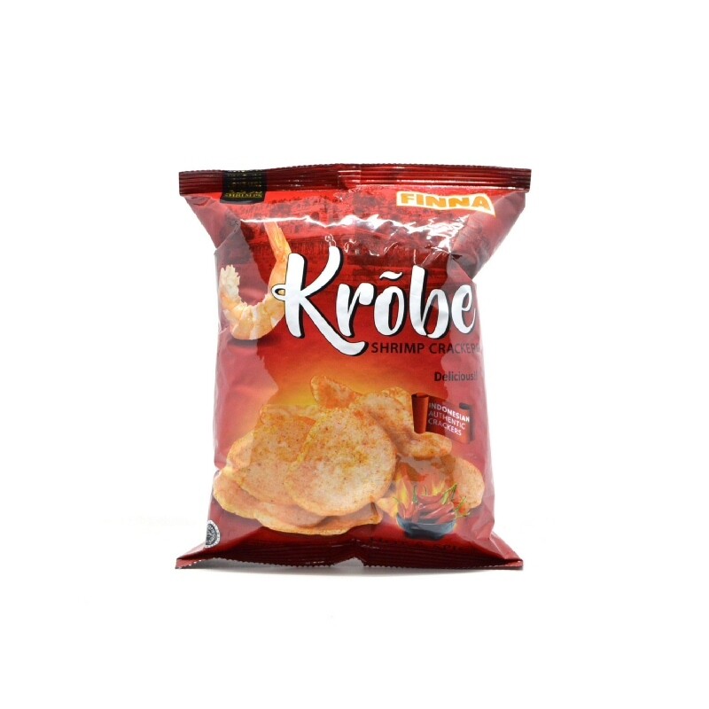 Finna Krobe Kerupuk Udang Pedas - Ready To Eat 70 Grams