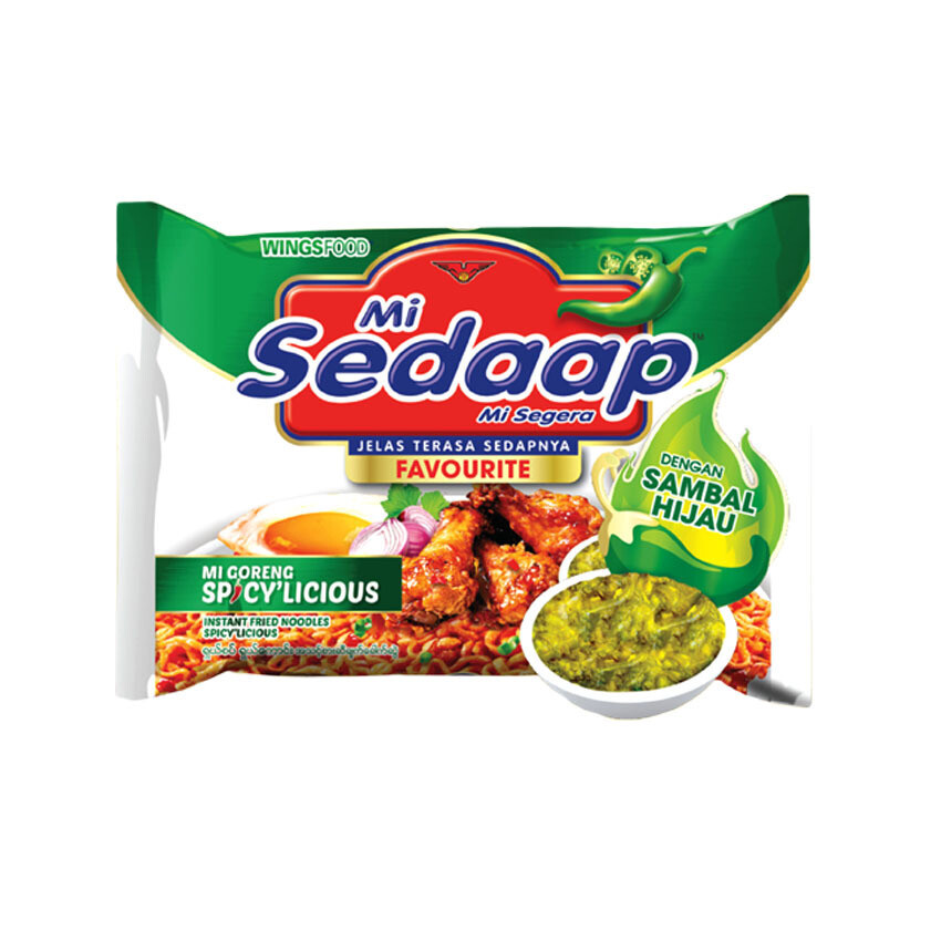 Mi Sedaap Goreng Spicylicious Sambal Ijo 86 Gr