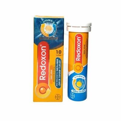 Redoxon 10 Tablets Triple Action Rasa Jeruk