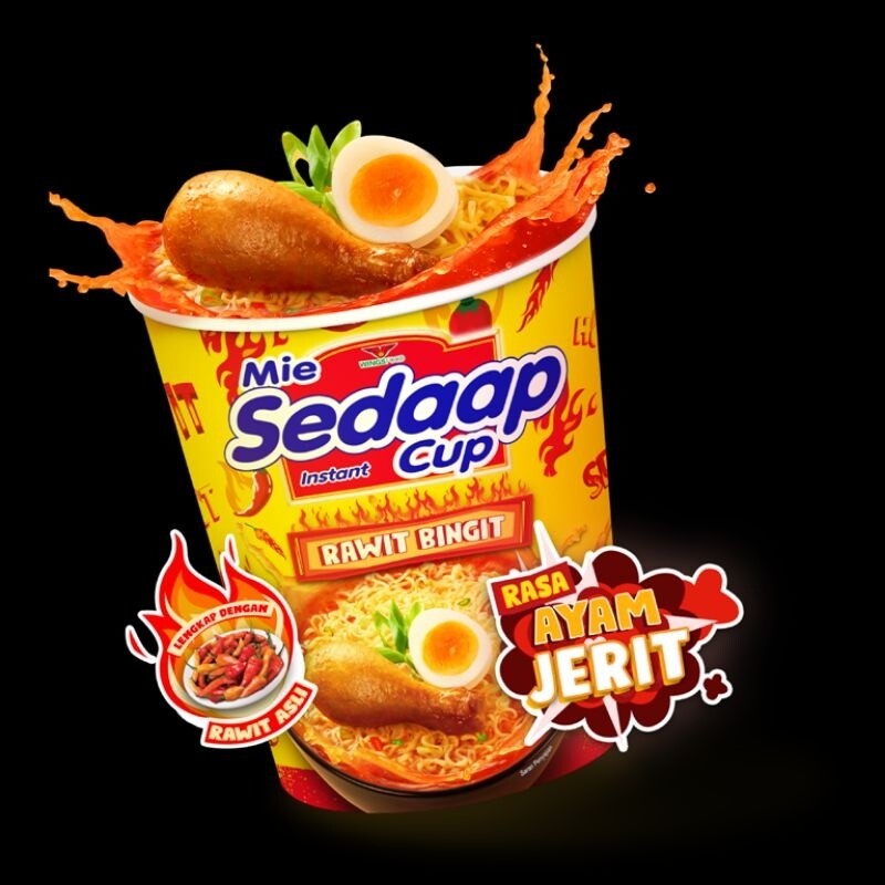 Mie Sedaap Cup Ayam Jerit  75 grams