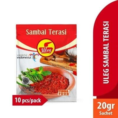 Uleg Sambal Terasi 10 Pack 200 grams