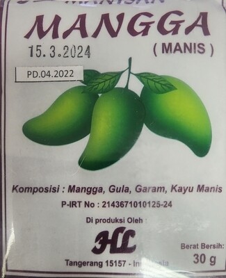 Manisan Mangga (5 Pack /30 Gr Each)