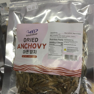 Dried Anchovy Large 4 oz