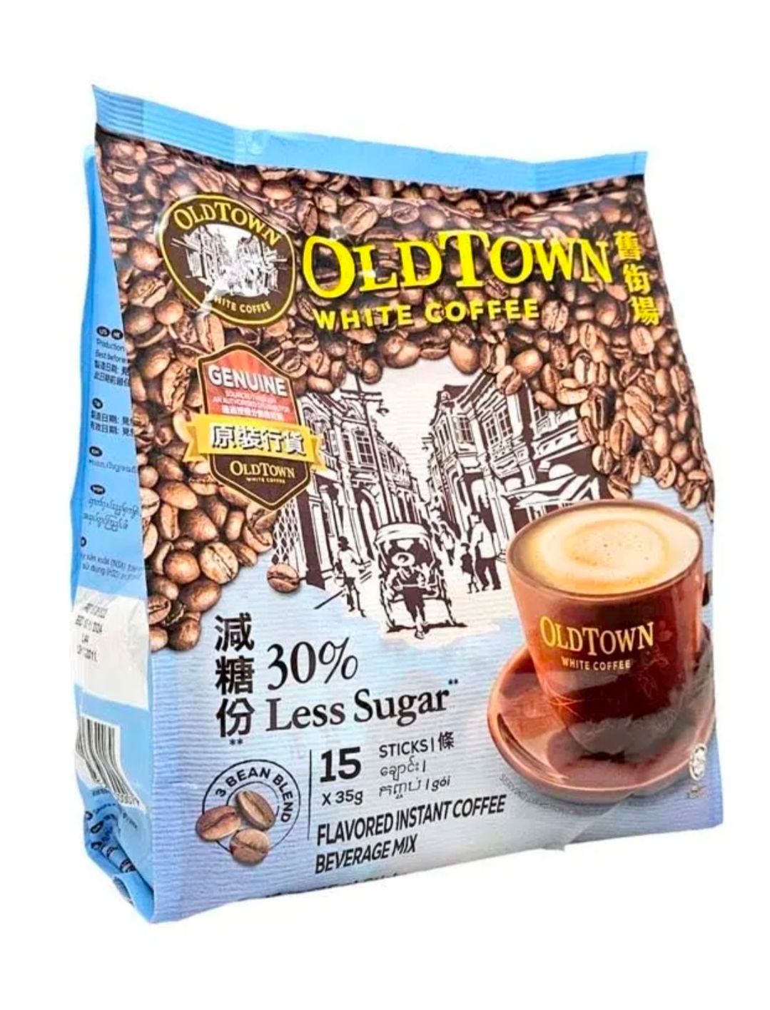 OldTown White Coffee Less Sugar 15 Sticks