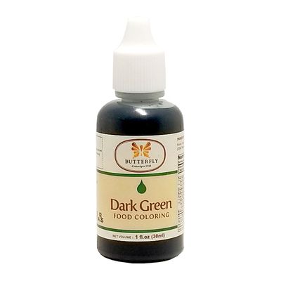 Butterfly Brand Food Coloring 1.0 oz - DARK GREEN