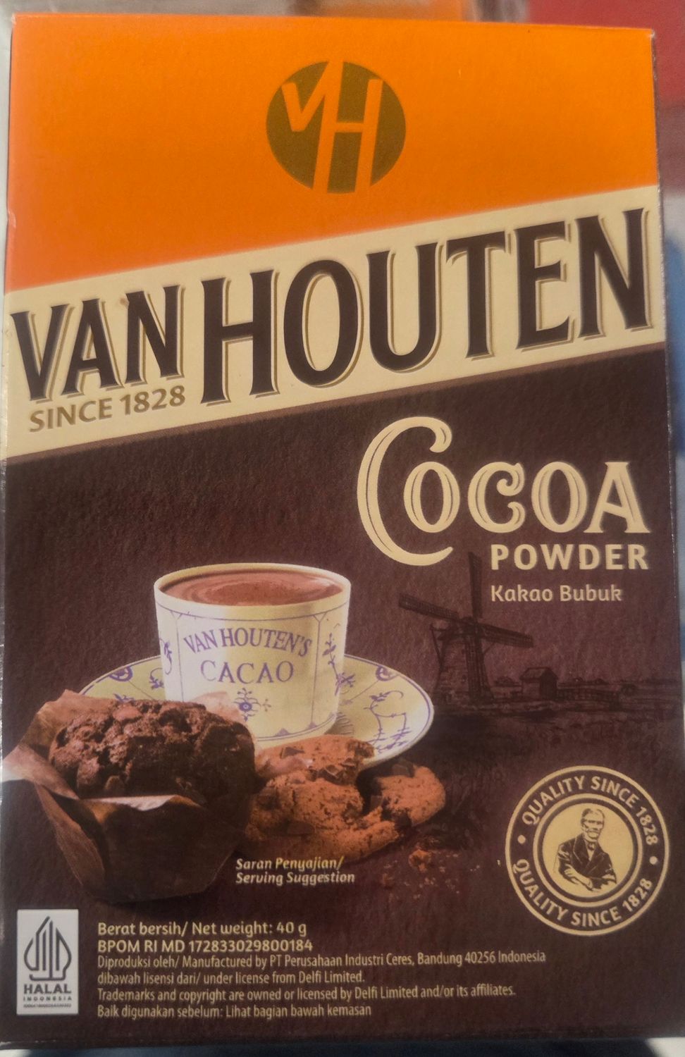 Van Houten Cocoa Powder 40gr