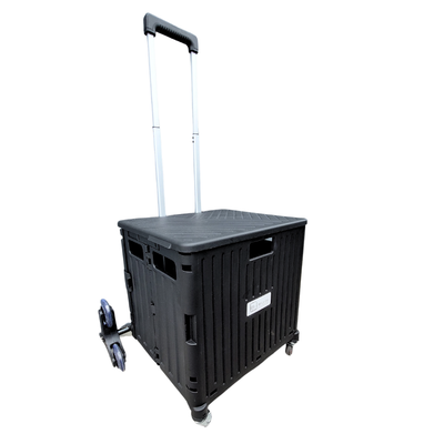65L Foldable Shopping Trolley with Large Stair Climbing Wheels 65L Foldable Shopping Trolley with Large Stair Climbing Wheels