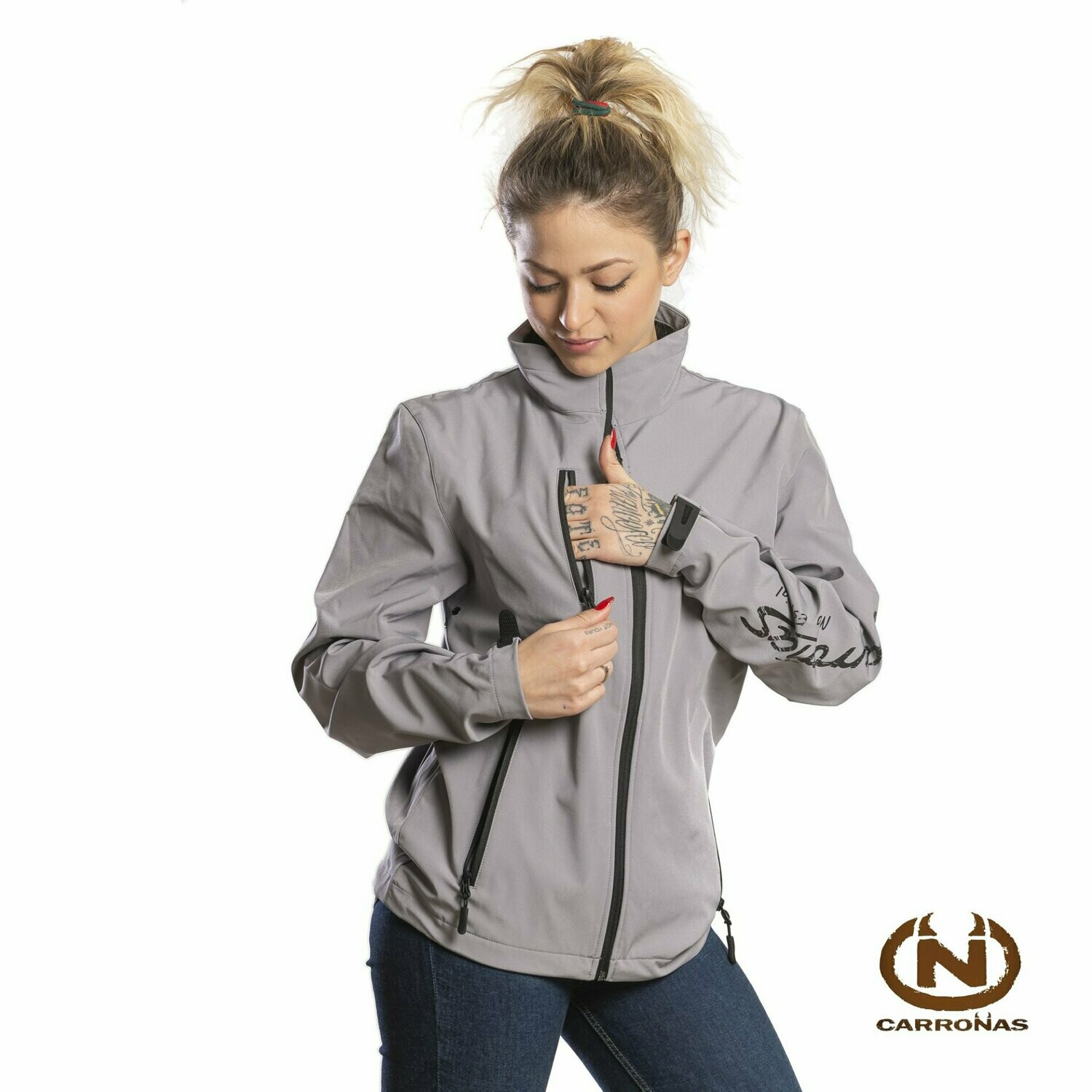 Giubetto tecnico uomo/donna Carronas grigio