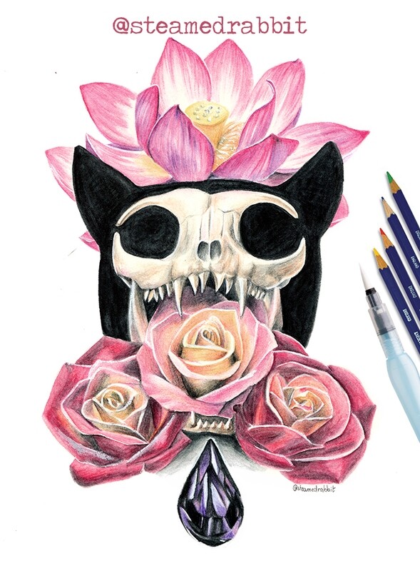 Catskull Print