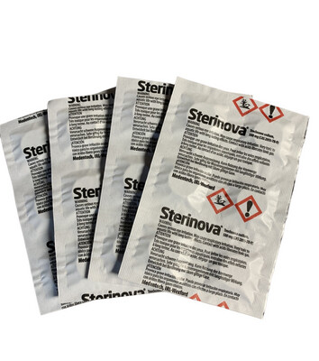 STERINOVA disinfection tablets 4 strips of 6 tablets 24 tablets in total
