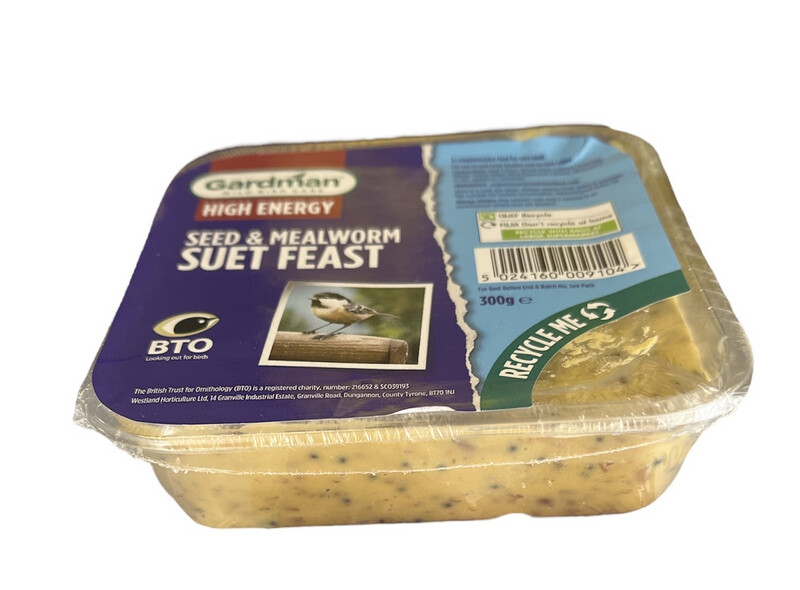 Mealworm Suet Feast 300grm Block.