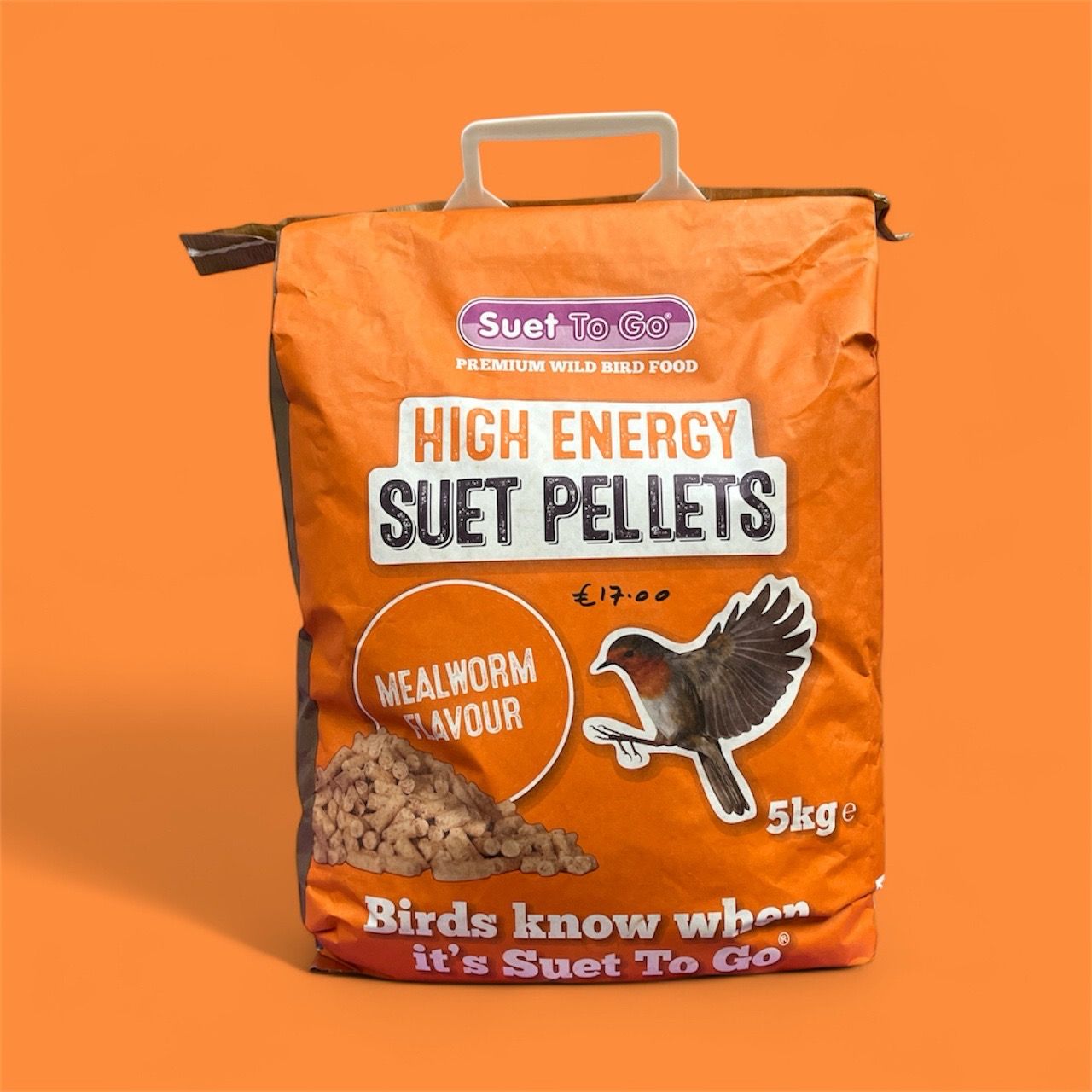 5Kg Mealworm Flavoured Suet Pellets