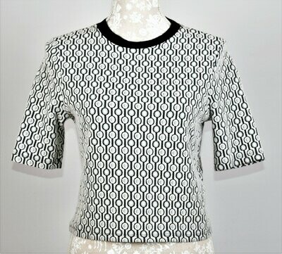 Geometric Design Top by Topshop