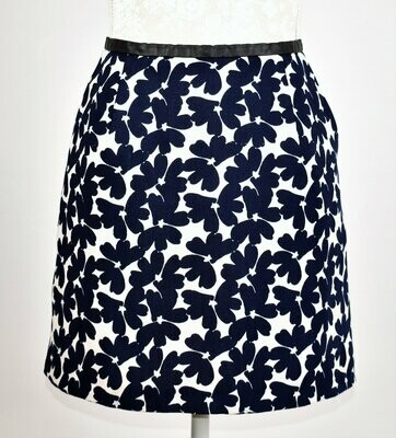 Blue & Cream Floral Mini Skirt by Oasis
