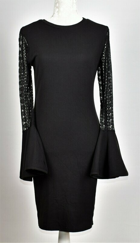 Bell Sleeved Bodycon Dress by Mela