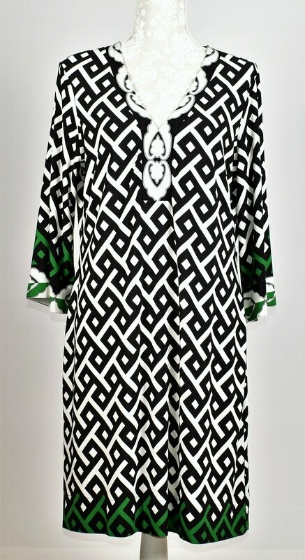 Geometric Patterned Tunic Dress by Wallis