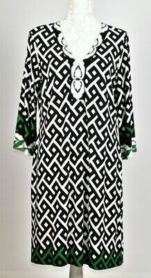Geometric Patterned Tunic Dress by Wallis