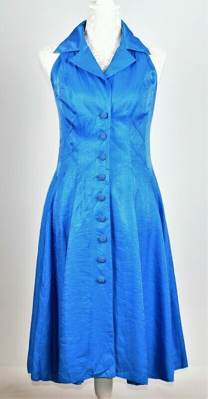 Flared Sleeveless Dress by Dorette