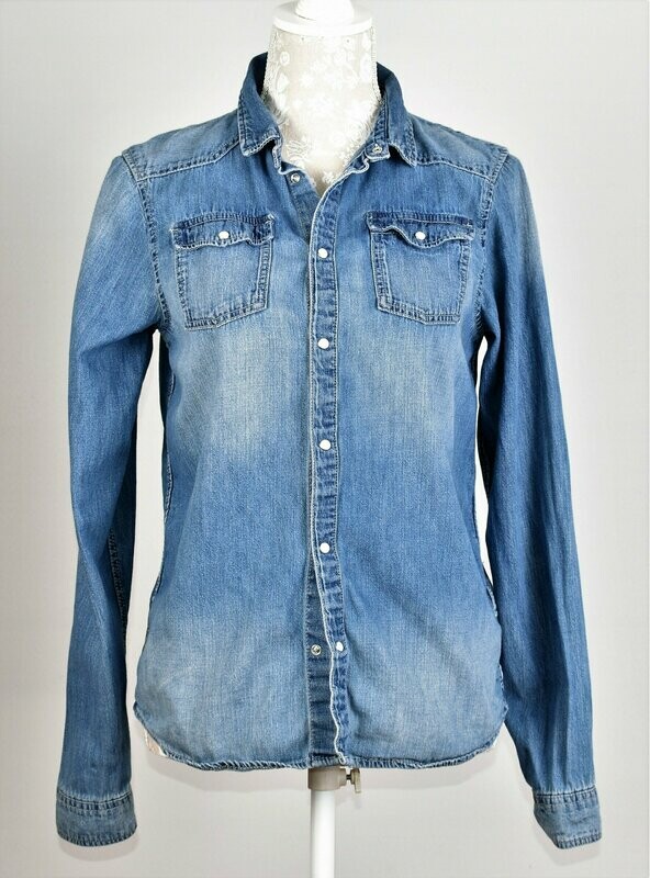 Stone Wash Denim Shirt by H&M