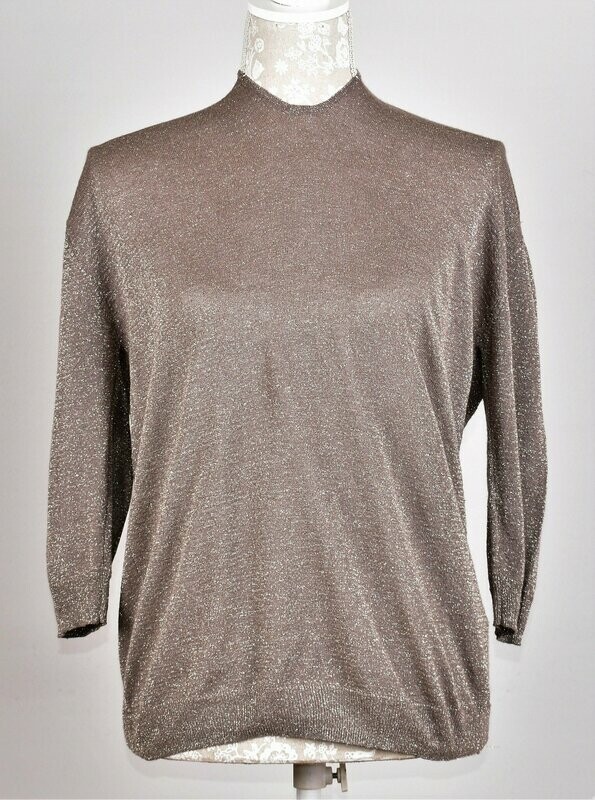 Gold Lurex Jumper by Mango