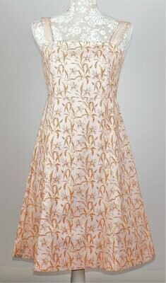 Peach with Orange Floral Design Strapped Sun Dress by GAP