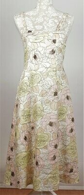 Pink & Primrose Yellow Floral Strapped Sun Dress by Phase Eight