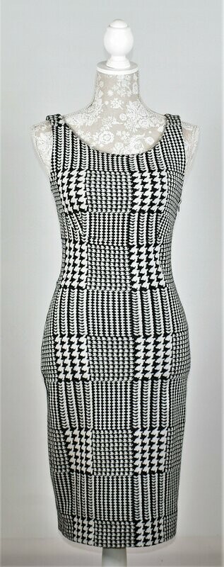 Dog Tooth Check Slip Dress by Mango