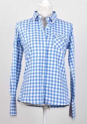 Blue & White Checked Shirt by Ryedale