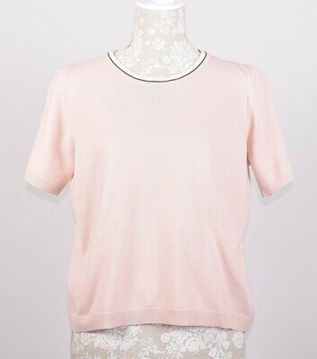 Peach Short Sleeved Knitted Top by M&S