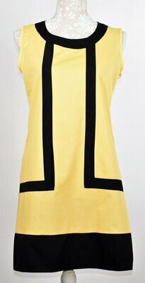 Yellow & Black Slip Dress by Ryuko