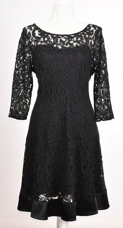 Black Lace Skater Dress by M&S