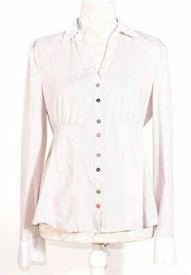 Beige Fine Pinstripe Fitted Blouse by NEXT