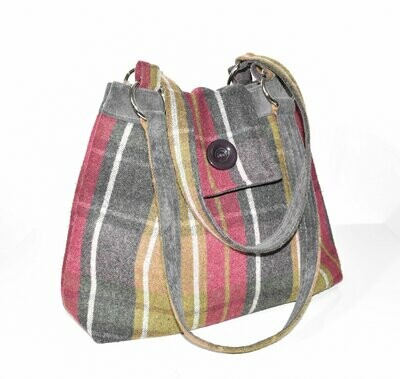 Tweed Wool Handbag by EARTH SQUARED