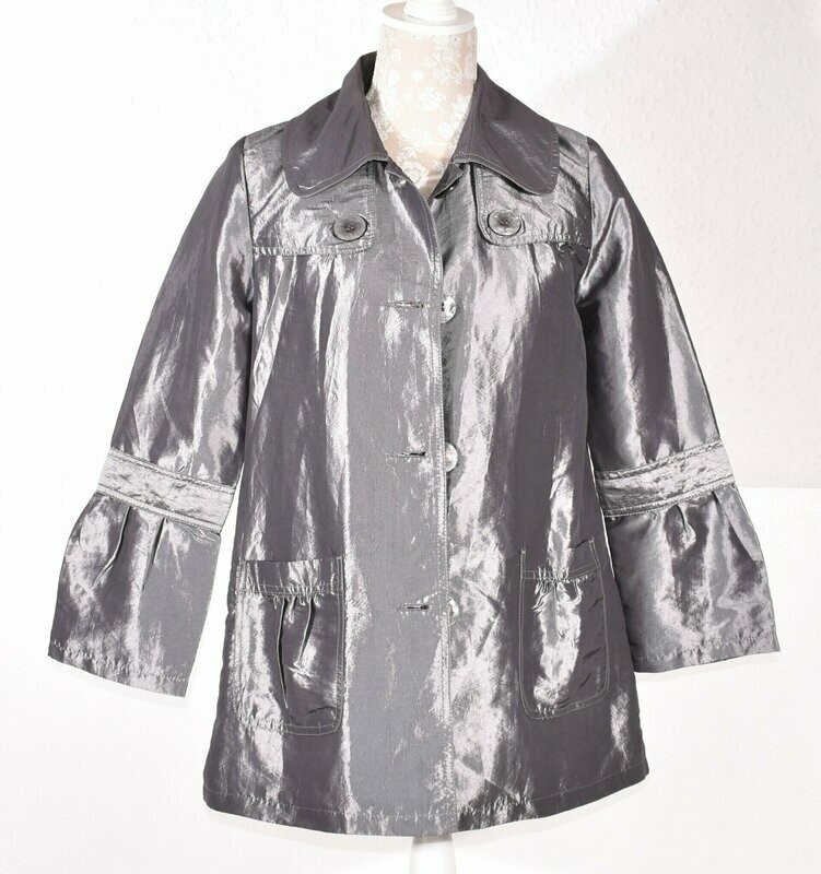 Silver Light Weight Jacket by TAMMY