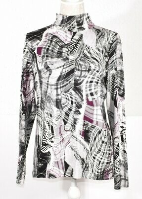 Long Sleeved Abstract Pattern Top by STEILMANN