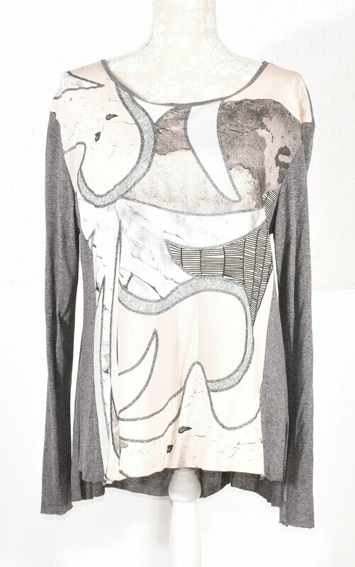 Abstract Patterned Long Sleeved Top by ZARA COLLECTION
